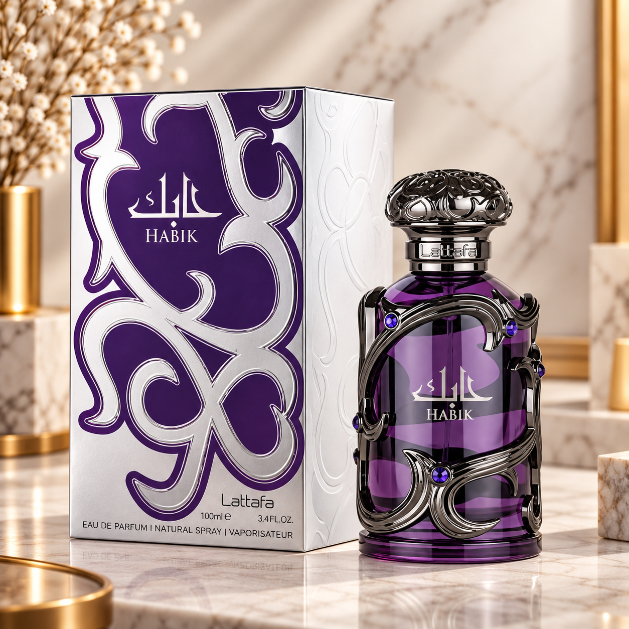 Habik – Lattafa | Eau de Parfum 100ml - Imagem Ilustrativa