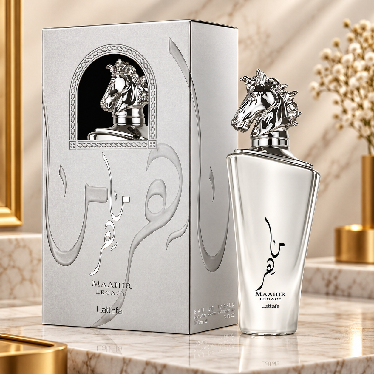 Maahir Legacy – Lattafa | Eau de Parfum 100ml - Imagem Ilustrativa