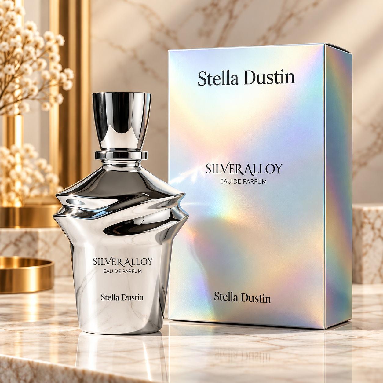 Silver Alloy – Stella Dustin | Eau de Parfum 100ML - Imagem Ilustrativa
