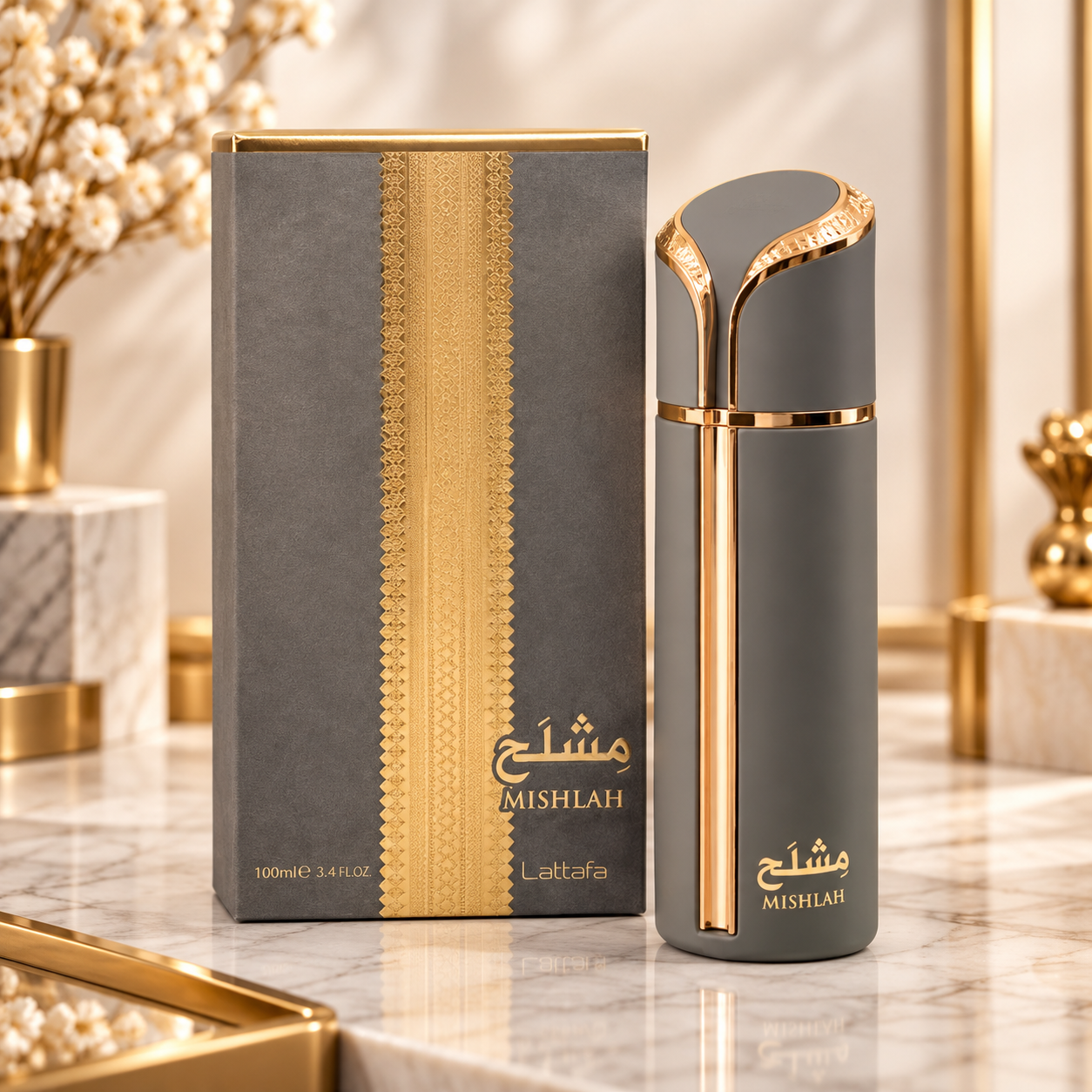 Mishlah – Lattafa | Eau de Parfum 100ml - Imagem Ilustrativa