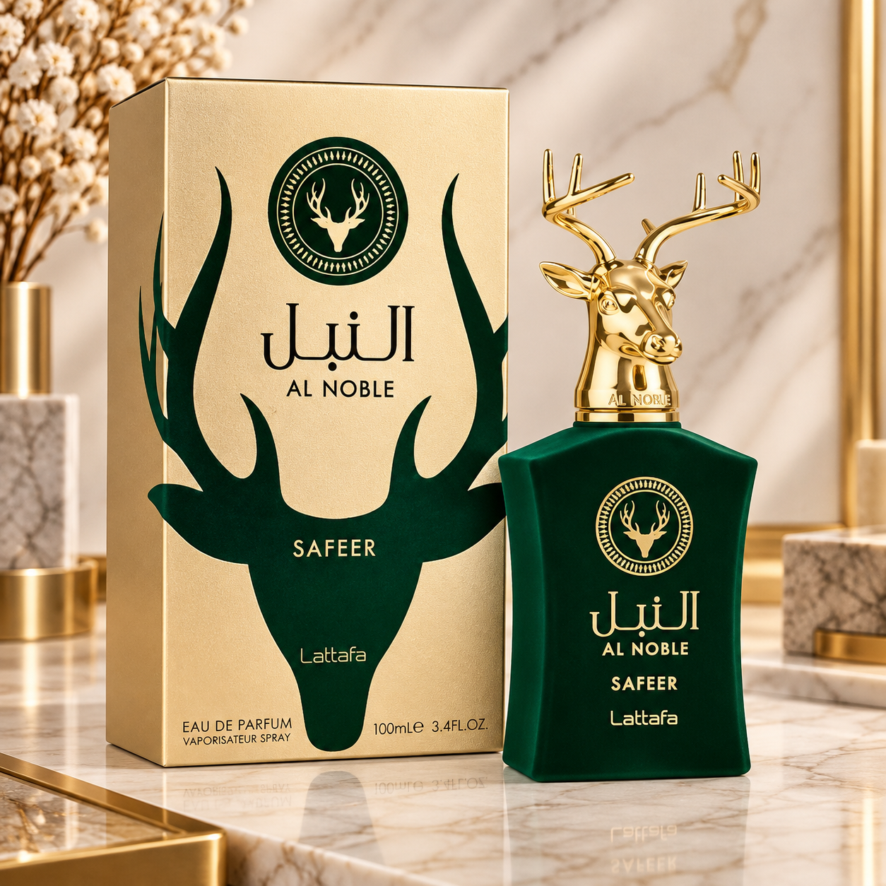 Al Noble Safeer – Lattafa Eau de Parfum 100 ml - Imagem Ilustrativa