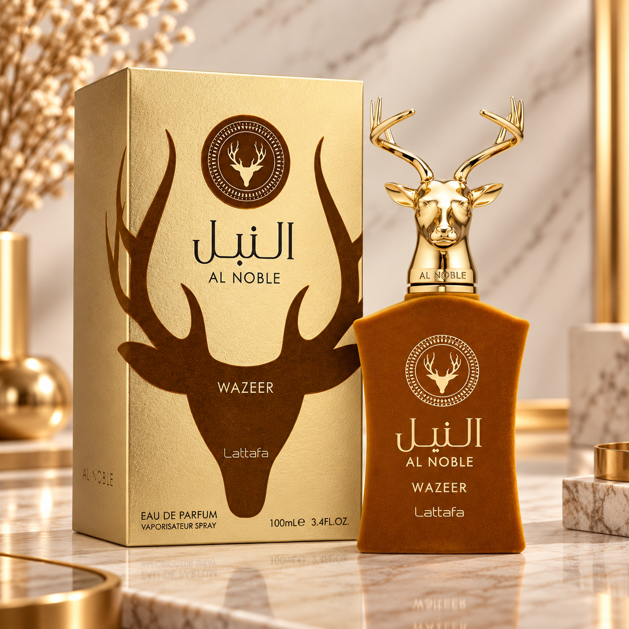 Al Noble Wazeer – Lattafa | Eau de Parfum 100ml - Imagem Ilustrativa