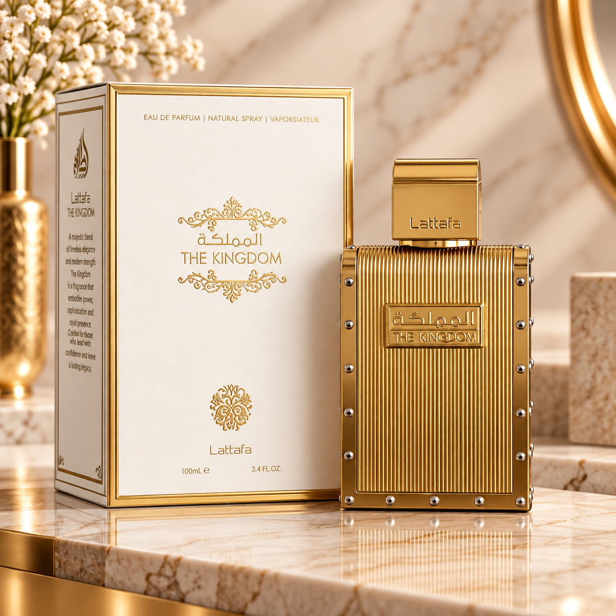 The Kingdom – Lattafa | Eau de Parfum 100ml - Imagem Ilustrativa